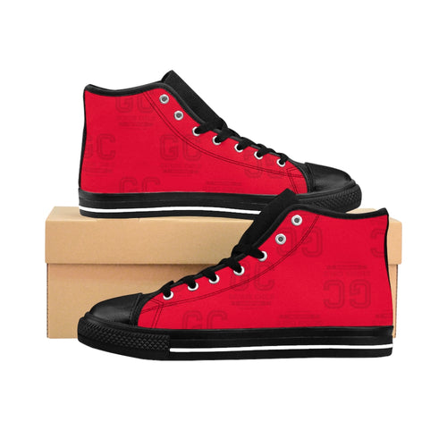 GC Men's High-top Sneakers (Red) (Suggested One size up)