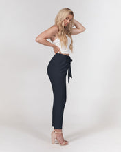 Load image into Gallery viewer, “Blessed” Women&#39;s Belted Tapered Pants (Navy)