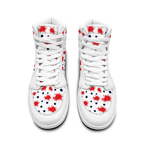 SLYN 2 (Red ink blots) White Basketball Sports Shoe