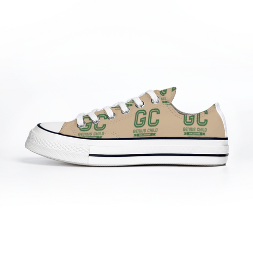 GC CHUCKS Low Top (Genius Child) Tan/Green