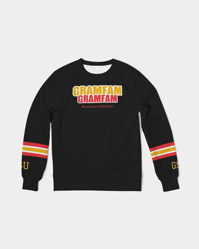 GRAMFAM Men's Classic French Terry Crewneck Pullover (Grambling)