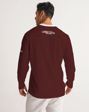 Load image into Gallery viewer, Wealthy Mindset  (Burgandy) Men&#39;s Long Sleeve Sports Jersey