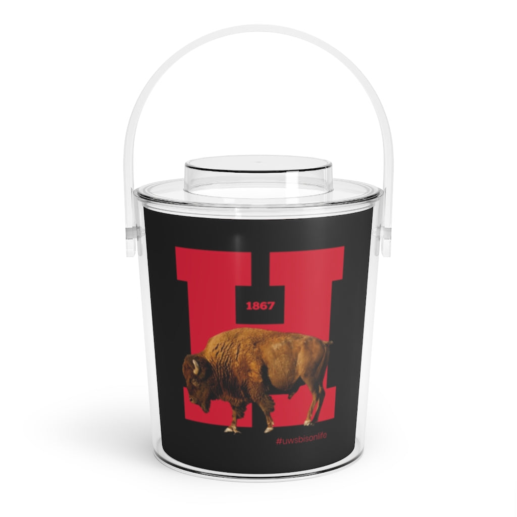 H • 1867 (BISON) Ice Bucket with Tongs