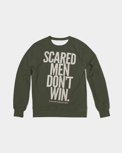 Scared Men Don’t Win Men's Classic French Terry Crewneck Pullover