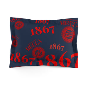 “”MECCA CERTIFIED 1867” Microfiber Pillow Sham