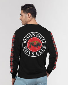 BISON BILLI BOY Men's Classic French Terry Crewneck Pullover