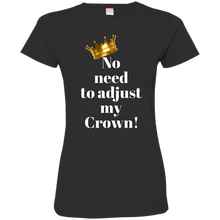 Load image into Gallery viewer, NO NEED TO ADJUST MY CROWN Ladies&#39; Fine Jersey T-Shirt