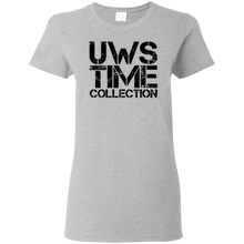 Load image into Gallery viewer, UWS Time Collection logo! Black print Ladies T-Shirt