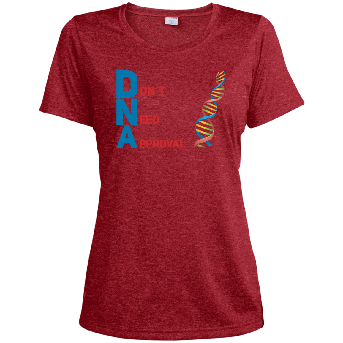 Load image into Gallery viewer, DNA - Don't Need Approval Ladies' Heather Dri-Fit Moisture-Wicking T-Shirt