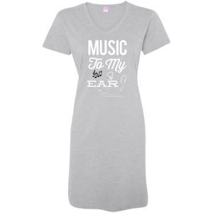 "Music To My Ear..." Ladies' V-Neck Fine Jersey Cover-Up