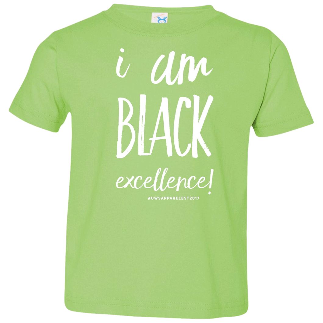 I AM BLACK EXCELLENCE Toddler Jersey T-Shirt