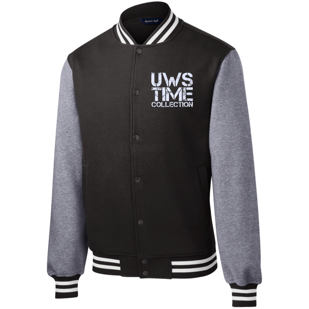 UWS TIME COLLECTION Men's Fleece Letterman Jacket