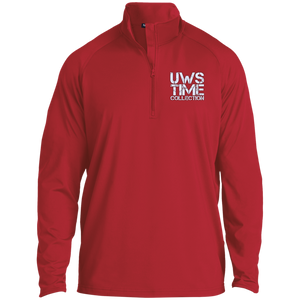 UWS TIME COLLECTION (white print) 1/2 Zip Raglan Performance Pullover