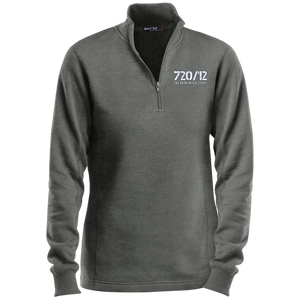 720/12 TGNS! (White print) Sport-Tek Ladies' 1/4 Zip Sweatshirt