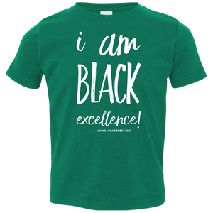 I AM BLACK EXCELLENCE Toddler Jersey T-Shirt