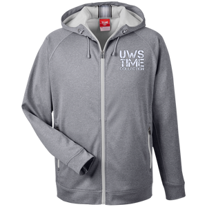UWS TIME COLLECTION Men's Heathered Performance Hooded Jacket
