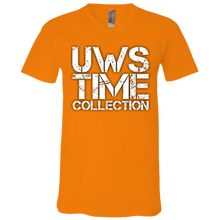 Load image into Gallery viewer, UWS Time Collection logo! White print V-Neck T-Shirt
