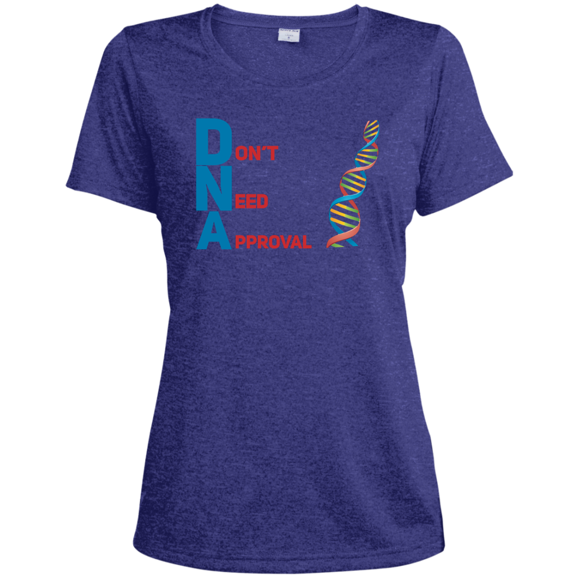 Load image into Gallery viewer, DNA - Don't Need Approval Ladies' Heather Dri-Fit Moisture-Wicking T-Shirt