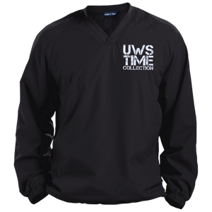 UWS TIME COLLECTION (White print) Pullover V-Neck Windshirt