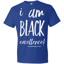 Load image into Gallery viewer, I AM BLACK EXCELLENCE Youth Lightweight T-Shirt 4.5 oz