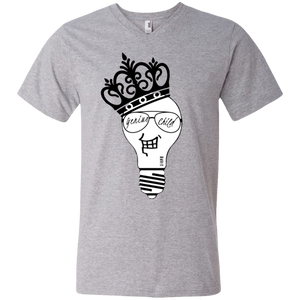 Genius Child (cheez grin) Men's Printed V-Neck T-Shirt