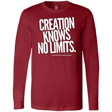 Load image into Gallery viewer, &quot;Creation Knows No Limits&quot; Men&#39;s Jersey LS T-Shirt