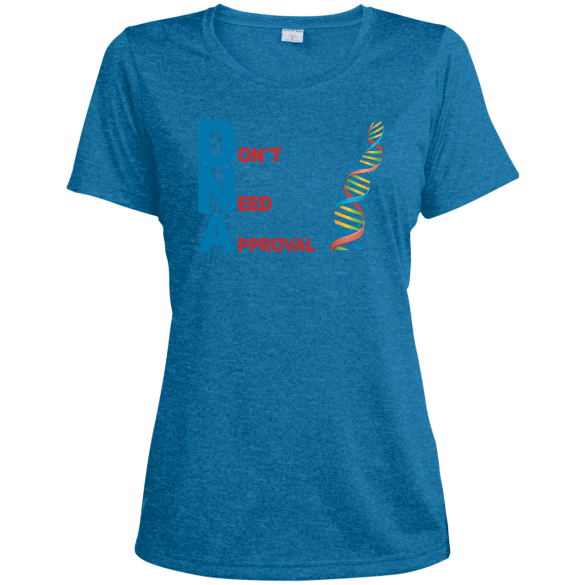 Load image into Gallery viewer, DNA - Don't Need Approval Ladies' Heather Dri-Fit Moisture-Wicking T-Shirt