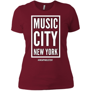MUSIC CITY NEW YORK Ladies' Boyfriend T-Shirt