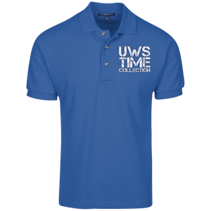 UWS TIME COLLECTION logo (white print) Port Authority Cotton Pique Knit Polo