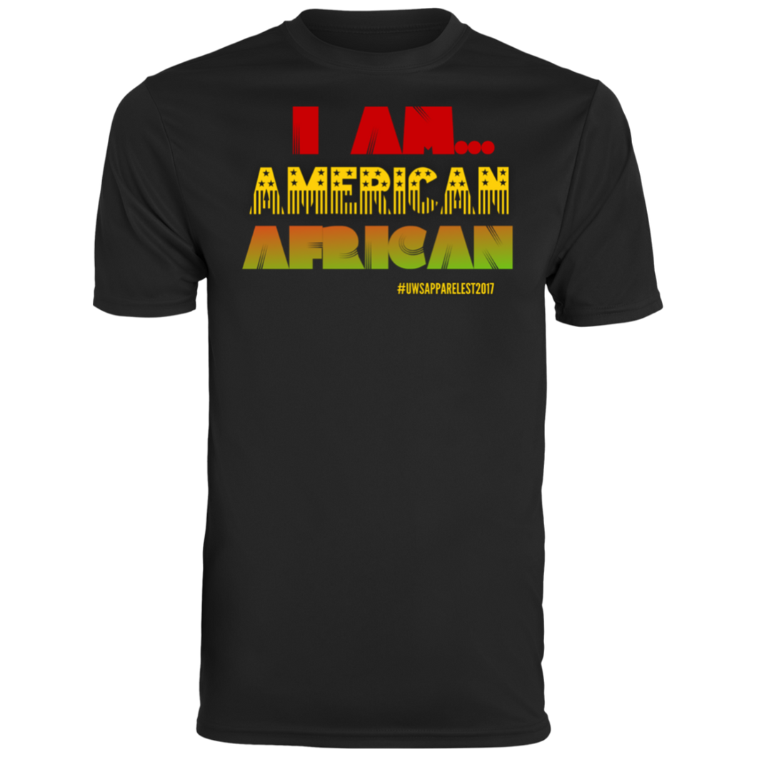I AM AMERICAN AFRICAN Men's Wicking T-Shirt