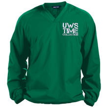 Load image into Gallery viewer, UWS TIME COLLECTION (White print) Pullover V-Neck Windshirt
