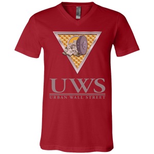 UWS LOGO Crew Bella + Canvas Unisex Jersey SS V-Neck T-Shirt
