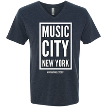 Load image into Gallery viewer, MUSIC CITY NEW YORK Men&#39;s Triblend V-Neck T-Shirt