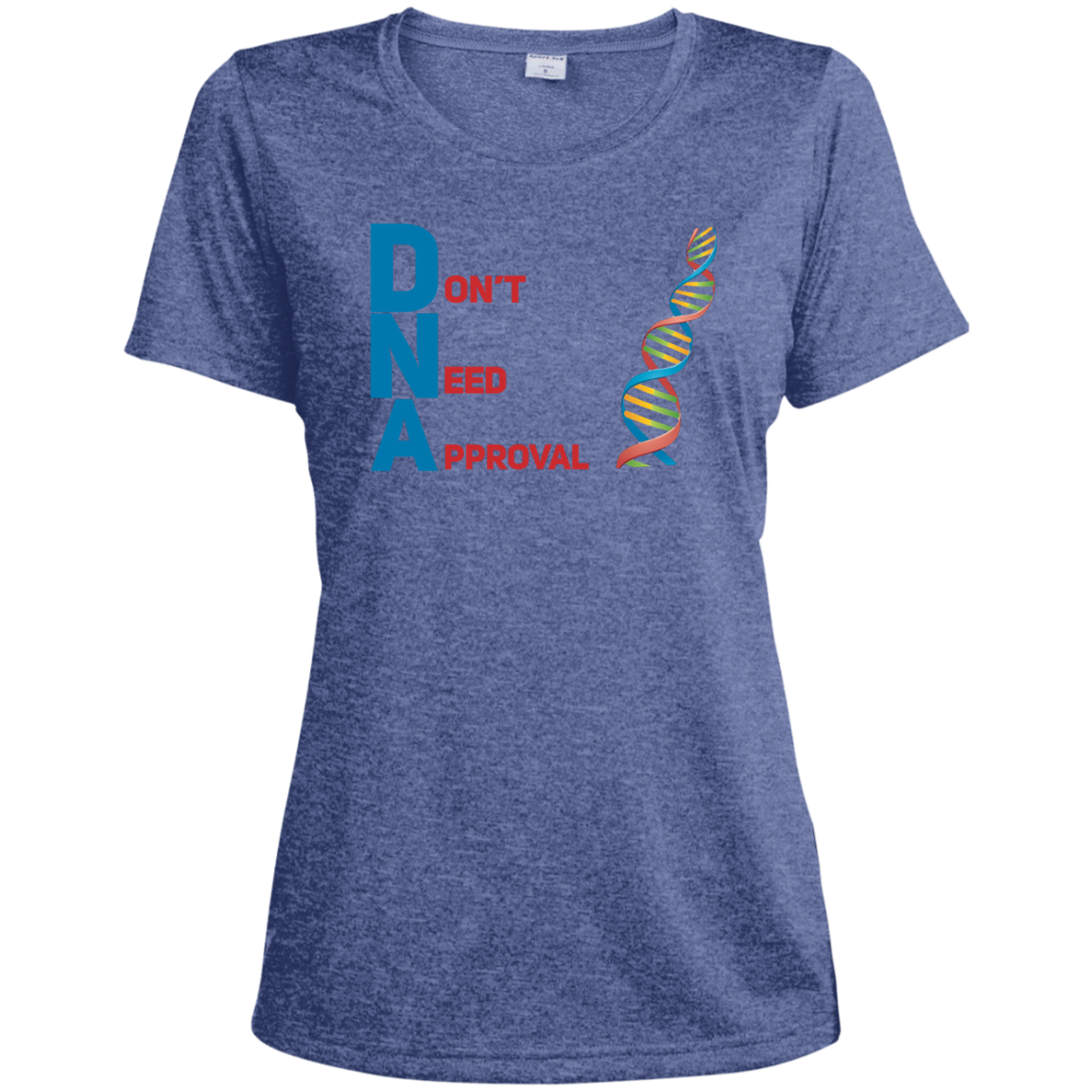 Load image into Gallery viewer, DNA - Don't Need Approval Ladies' Heather Dri-Fit Moisture-Wicking T-Shirt
