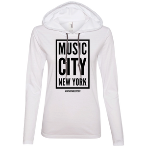 MUSIC CITY NEW YORK Ladies' LS T-Shirt Hoodie