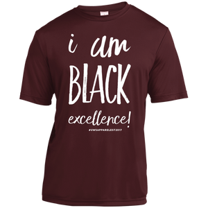 I AM BLACK EXCELLECE Youth Moisture-Wicking T-Shirt