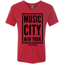 Load image into Gallery viewer, MUSIC CITY NEW YORK Men&#39;s Triblend V-Neck T-Shirt