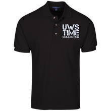Load image into Gallery viewer, UWS TIME COLLECTION logo (white print) Port Authority Cotton Pique Knit Polo