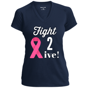 "Fight 2 Live"  Ladies' Performance T-Shirt
