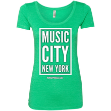 Load image into Gallery viewer, MUSIC CITY NEW YORK Ladies&#39; Triblend Scoop
