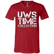 Load image into Gallery viewer, UWS Time Collection logo! White print V-Neck T-Shirt