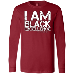I AM BLACK EXCELLENCE Men's Jersey LS T-Shirt