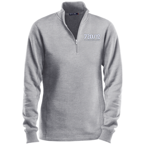 720/12 TGNS! (White print) Sport-Tek Ladies' 1/4 Zip Sweatshirt
