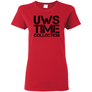 UWS Time Collection logo! Black print Ladies T-Shirt