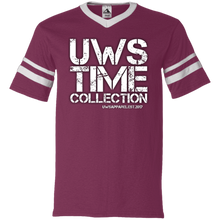 Load image into Gallery viewer, UWS TC LOGO V-Neck Sleeve Stripe Jersey