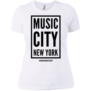 MUSIC CITY NEW YORK Ladies' Boyfriend T-Shirt