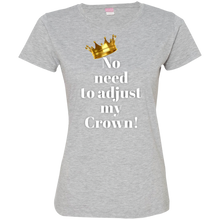 Load image into Gallery viewer, NO NEED TO ADJUST MY CROWN Ladies&#39; Fine Jersey T-Shirt