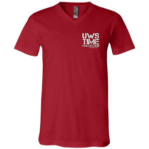 UWS TC LOGO Unisex Jersey SS V-Neck T-Shirt