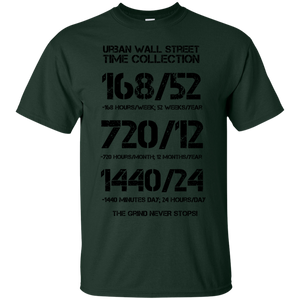 Urban Wall Street Time Collection - Black print T-Shirt
