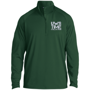 UWS TIME COLLECTION (white print) 1/2 Zip Raglan Performance Pullover